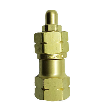 Linde Cylinder Tank Adapter CGA410 Cylinder to CGA510 Regulator