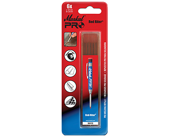 Marker, Red Riter refill pack for Pro Mechanical holder 6 pcs.