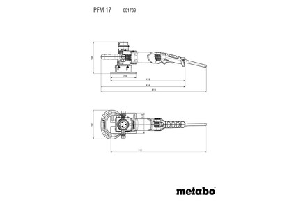 Metabo Weld Shaver 1/16 to 3/8 PFM 17