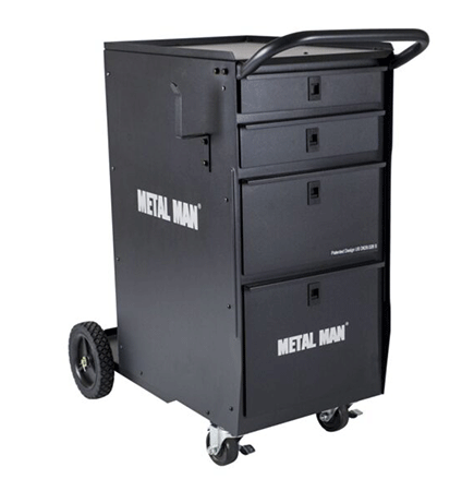 Metalman Welding Cabinet and Cart. Holds Cylinder. 4 Slide out Drawers. 150lb capacity. 