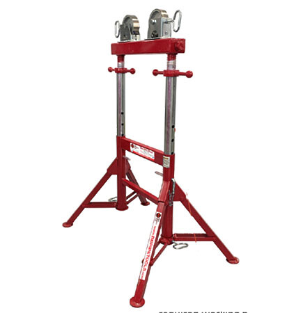 Dual Pipe Stand 4 Leg Folding Jack Stands