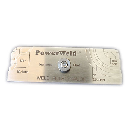 Powerweld Cam Type Fillet Gauge 7 PC 1/8 to 1 inch Imperial and Metric