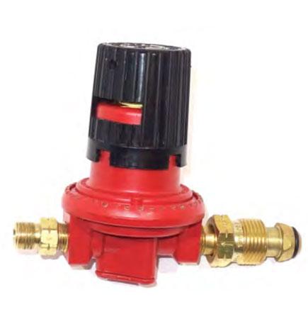 Propane Regulator RED CGA-510 POL with excess flow adjuster