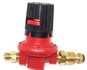 Propane Regulator RED CGA-510 POL with excess flow adjuster