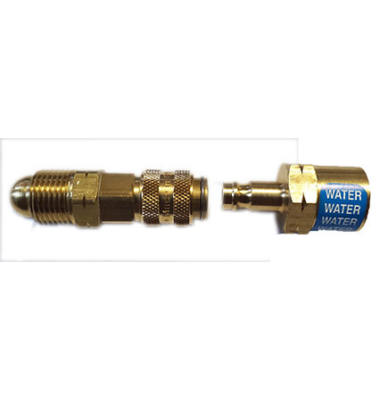 Weldtech Coolant Quick Disconnect Set for Coolant. One Male Plug and One Connector