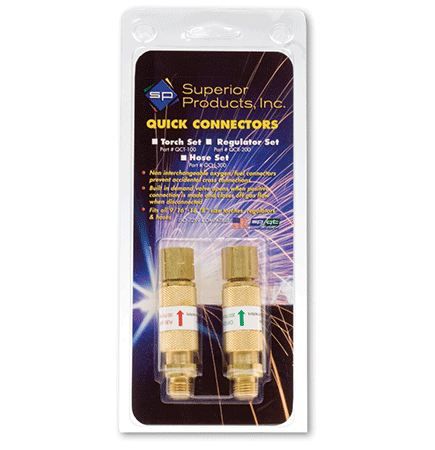 REGULATOR Quick Connect Set Twin Hose / Regulator to Hose 