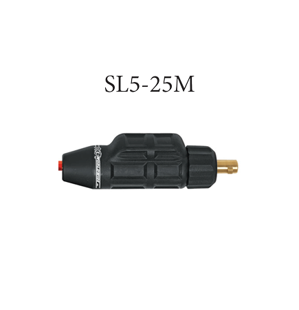 SafeLoc Gas-Thru Male Mini Dinse 25 with 5/8"-18 Internal Thread