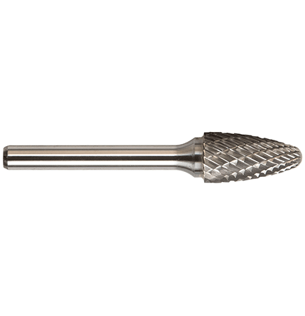 SF-13 Carbide Burs Round Tree Shape 1/2 x 3/4 Double Cut