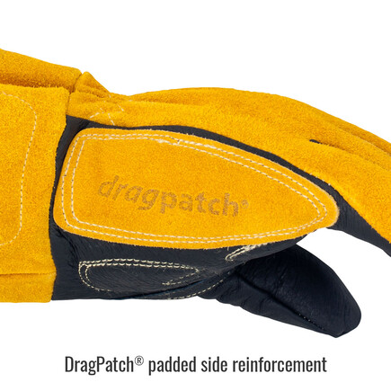 Black Stallion BM88 Small BSX® Premium Grain Pigskin Cowhide Back MIG Welding Gloves
