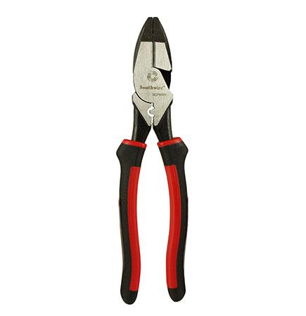 Southwire High Leverage Side Cutting Pliers w/ Fish Tape Puller & Crimper