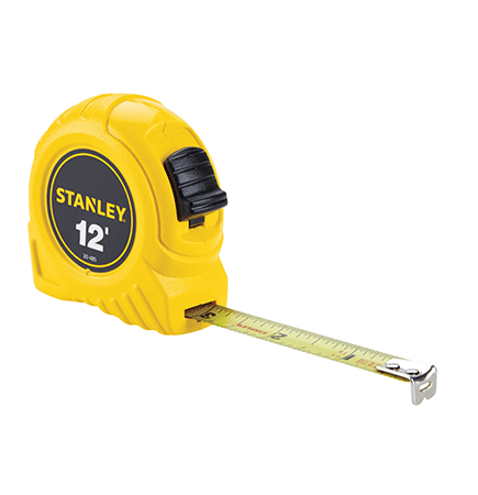 Long Tape Measure, 3/8 in x 50 ft, Orange: : Tools