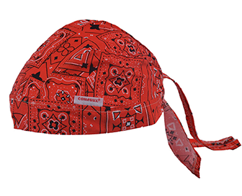 Sweat Band Doo Rag Red Bandana One Size Fits Most COMEAUX
