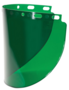 Fibre-Metal® Faceshield Dark Green 8" X 16 1/2" X .06"