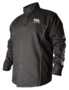 Black Stallion BSX® Contoured FR Cotton Welding Jacket, Black with Flames Large Size