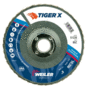 6" Flap Wheel 80 Grit Type 29 C&ZA (7/8 A.H.) Weiler