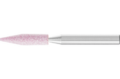 Pferd Aluminum Oxide Mounted Point Shape A15 Tapered 1/4 x 1-1/16 long x 1/4 shank  60 Grit Hardness O
