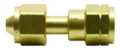 Tank Adapter Acetylene Cylinder Side CGA-300 to Regulator CGA-510 xref:WES 16