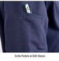 AngelFire® Women's FR Cotton Welding Jacket, Navy & Black Xtra Small
