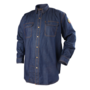 Black Stallion FS8-DNM Flame-Resistant Denim Work Shirt Large