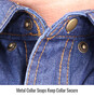 Black Stallion FS8-DNM Flame-Resistant Denim Work Shirt Large