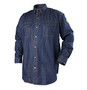Black Stallion FS8-DNM Flame-Resistant Denim Work Shirt MEDIUM
