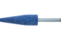 Pferd Ceramic Mounted Point Shape A Blue Taper 3/4 x 2-1/2 long 1/4 Shank 46 grit Hardness Grade J