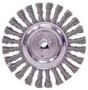 6" Stringer Bead Wire .023 Filler Pass Wire Wheel Carbon Steel (5/8-11 Threaded A.H.) Weiler