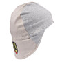 FR Cotton Welding Cap with Hidden Bill Extension, Gray/Stone Khaki Medium