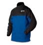 Miller Welding Jacket Top Grain Leather and Indura® Flame Resistant Cotton Large