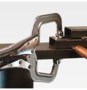 Stronghand Locking C-Clamp 18" Overall x 10 Inch Throat Depth w/ Swivel Pads