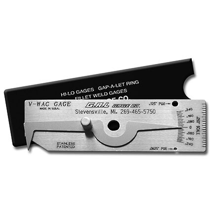 V-Wac Single Weld Gauge .250 pits crowns by .015 increments
