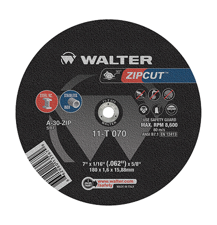Walter Type 1 Zip Cut 7" x 1/16" 