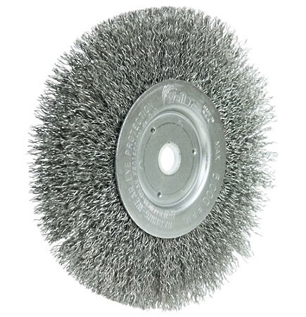 Weiler CS Bench Grinder Wire Wheel 6" x 3/4" Face 1/2-5/8 A.H.