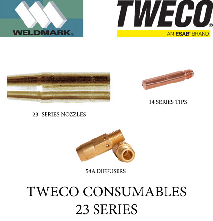 Weldmark by Tweco  Mig Gun 400 amp x 15 Feet 040/045 Liner Miller® Back End