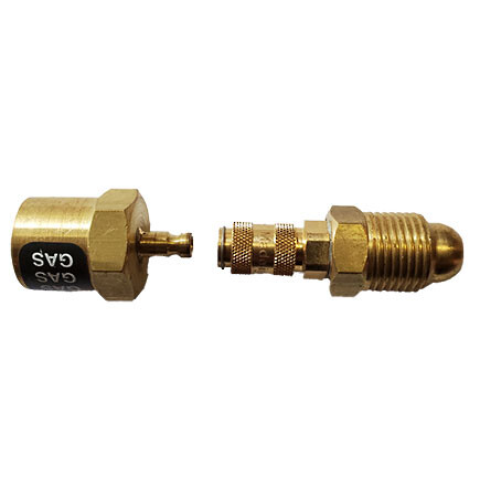 Weldtech Gas Quick Disconnect Set for Inert Gas. One Male Plug and One Connector
