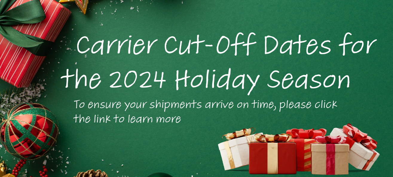 2024 Holiday Cut Off Dates